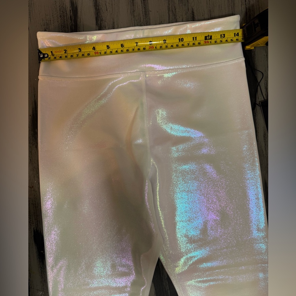 Carbon38 Shimmering White Leggings New with Tags - Picture 5 of 9